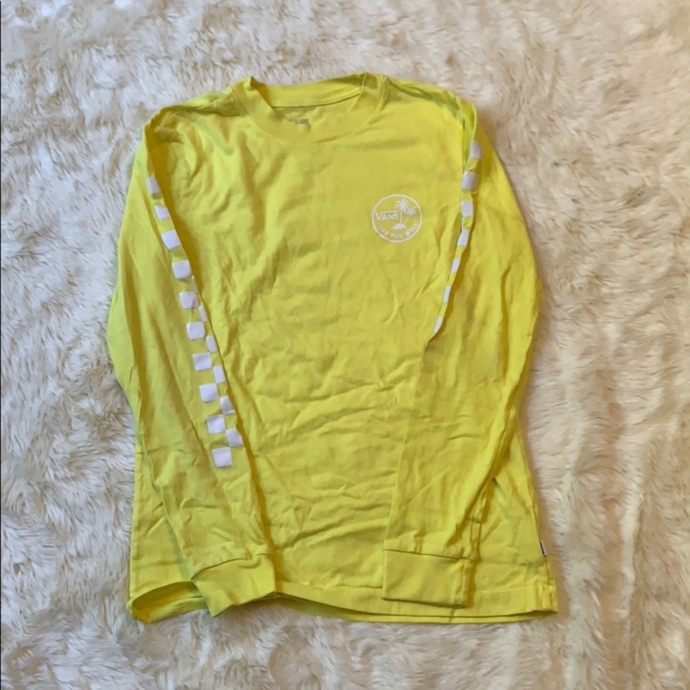 Vans Neon Yellow Checkered Off The Wall